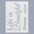 Kép 2/4 - Life is Beautiful Dream enjoy festőcsomag választható tote táskával
